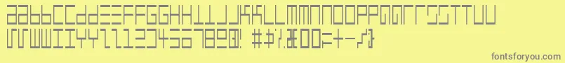 Więcej informacji o czcionce EppsEvansNarrowLight Czcionka EppsEvansNarrowLight – szare czcionki na żółtym tle