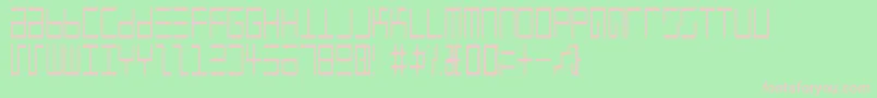 EppsEvansNarrowLight Font – Pink Fonts on Green Background