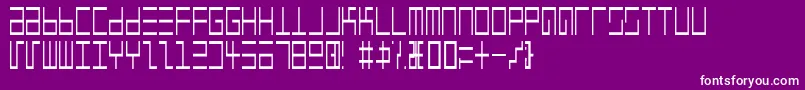 EppsEvansNarrowLight Font – White Fonts on Purple Background