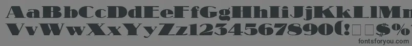 MakarDisplaySsi Font – Black Fonts on Gray Background