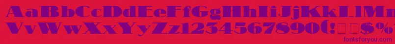 MakarDisplaySsi Font – Purple Fonts on Red Background