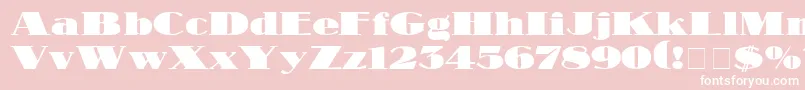 MakarDisplaySsi Font – White Fonts on Pink Background