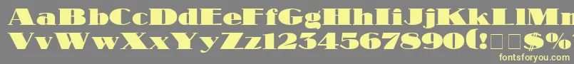 MakarDisplaySsi Font – Yellow Fonts on Gray Background