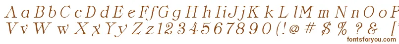 Шрифт CordellaItalic – коричневые шрифты на белом фоне