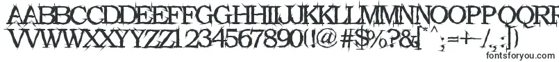 Шрифт Gekrazze – тяжелые шрифты