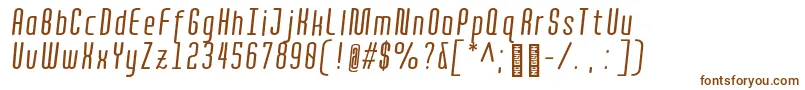Шрифт QuotaRegularitaliccond. – коричневые шрифты