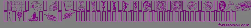Listnd Font – Purple Fonts on Gray Background