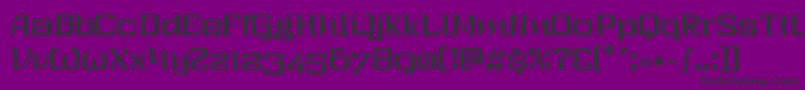 Fonte ThreeSixty – fontes pretas em um fundo violeta