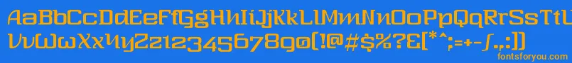 ThreeSixty Font – Orange Fonts on Blue Background