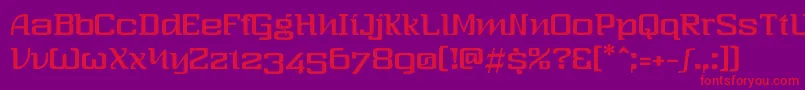 ThreeSixty Font – Red Fonts on Purple Background