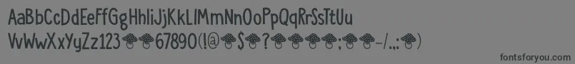 DkToadstool Font – Black Fonts on Gray Background