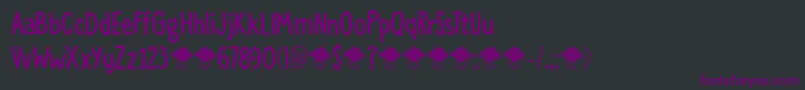 DkToadstool Font – Purple Fonts on Black Background