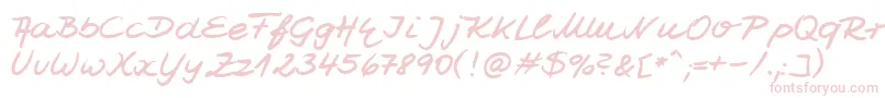 フォントHwJesco7Db – ピンクのフォント