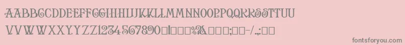 Więcej informacji o czcionce HelenaSquat Czcionka HelenaSquat – szare czcionki na różowym tle
