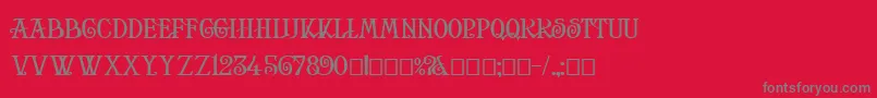 HelenaSquatフォントについての詳細 フォントHelenaSquat – 赤い背景に灰色の文字