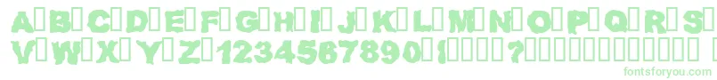 RedneckZombies Font – Green Fonts on White Background