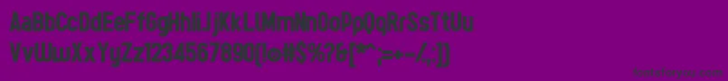 フォントTesBoldР™ – 紫の背景に黒い文字