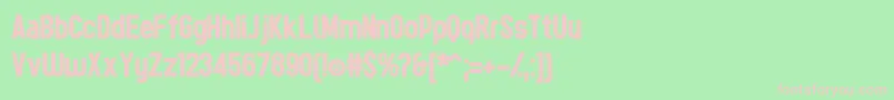 TesBoldР™ Font – Pink Fonts on Green Background