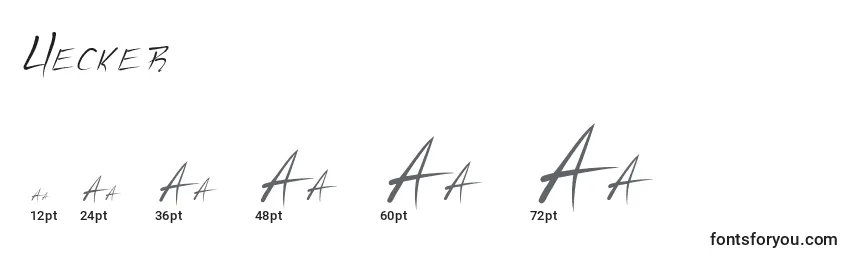 Uecker Font Sizes