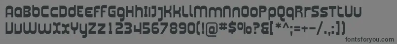 PlasmaticaBold Font – Black Fonts on Gray Background