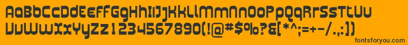PlasmaticaBold Font – Black Fonts on Orange Background