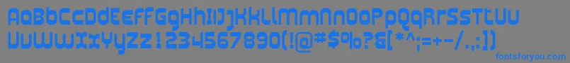 PlasmaticaBold Font – Blue Fonts on Gray Background