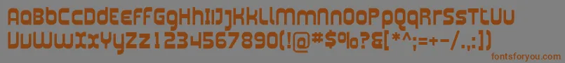 PlasmaticaBold Font – Brown Fonts on Gray Background