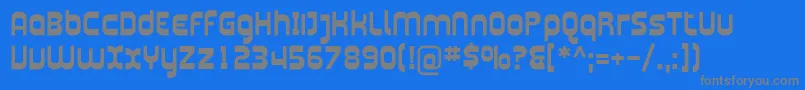 PlasmaticaBold Font – Gray Fonts on Blue Background
