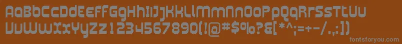 PlasmaticaBold Font – Gray Fonts on Brown Background