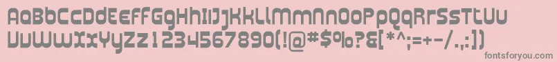 PlasmaticaBold Font – Gray Fonts on Pink Background