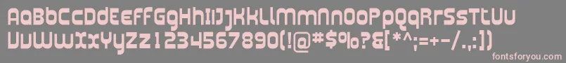 PlasmaticaBold Font – Pink Fonts on Gray Background