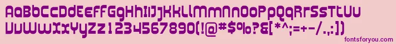PlasmaticaBold Font – Purple Fonts on Pink Background