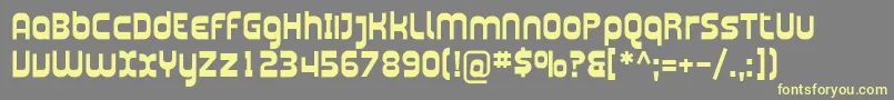 PlasmaticaBold Font – Yellow Fonts on Gray Background