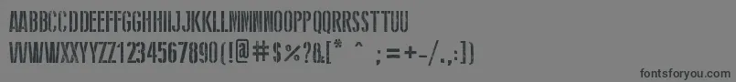 StencilWwIi Font – Black Fonts on Gray Background