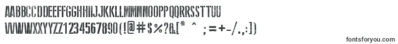 StencilWwIi-fontti – Otsikkofontit