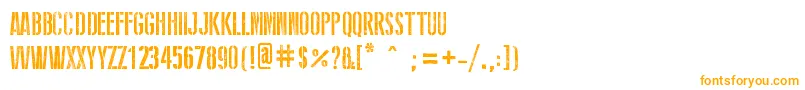 StencilWwIi-fontti – oranssit fontit