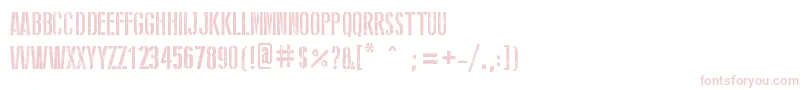 StencilWwIi Font – Pink Fonts on White Background