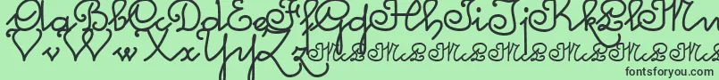 Mcleonardo Font – Black Fonts on Green Background
