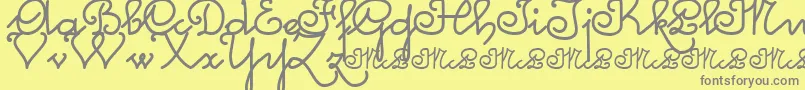 Mcleonardo Font – Gray Fonts on Yellow Background