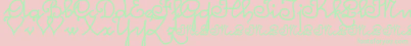 Mcleonardo Font – Green Fonts on Pink Background