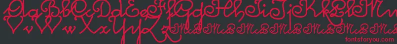Mcleonardo Font – Red Fonts on Black Background