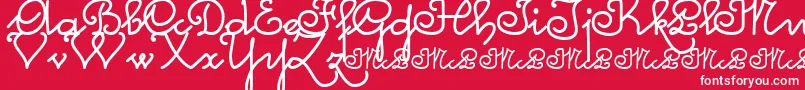 Mcleonardo Font – White Fonts on Red Background
