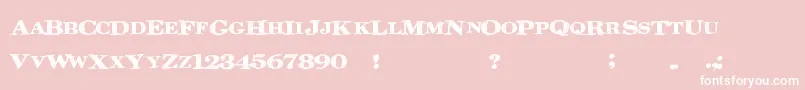 Rinsewash Font – White Fonts on Pink Background