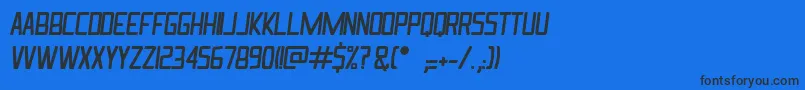IngrataItalic Font – Black Fonts on Blue Background