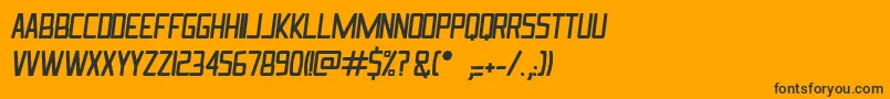 IngrataItalic Font – Black Fonts on Orange Background