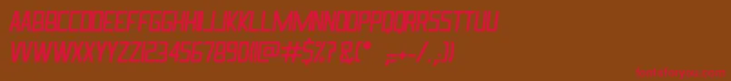 IngrataItalic Font – Red Fonts on Brown Background