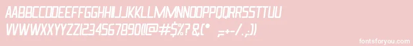 IngrataItalic Font – White Fonts on Pink Background