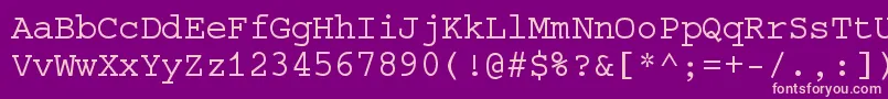 Slc Font – Pink Fonts on Purple Background