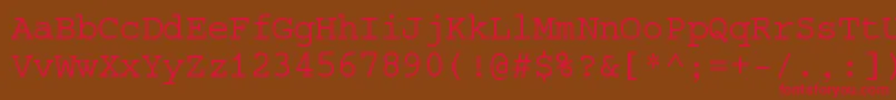 Slc Font – Red Fonts on Brown Background