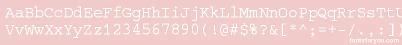 Slc Font – White Fonts on Pink Background